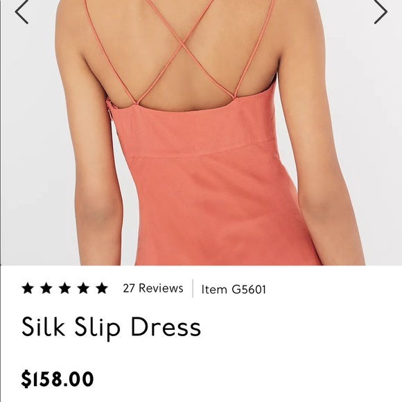 Madewell Silk Slip Dress - Picture 2 of 6